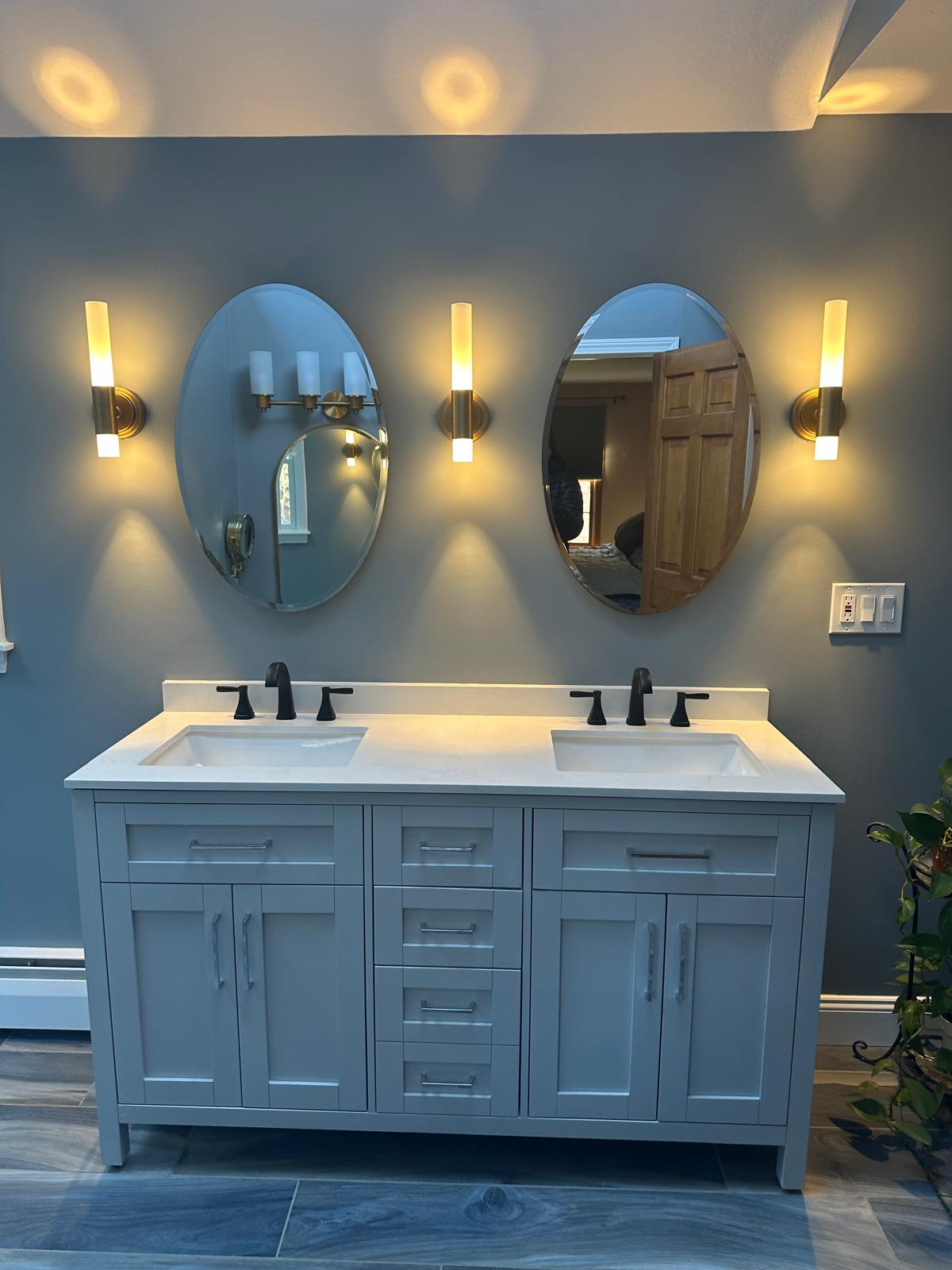 Modern bathroom remodel